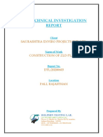 Geotechnical Investigation: Saurashtra Enviro Projects Pvt. LTD