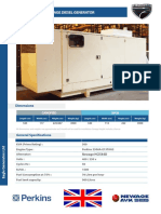 500 Kva Perkins Newage Diesel Generator: Dimensions