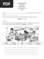 Peperiksaan Pertengahan Tahun Bahasa Inggeris Tahun 4