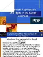 Dominant Approaches and Ideas in The Social Sciences