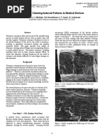 Ultrasonic Cleaning-Induced Failures in Medical Devices