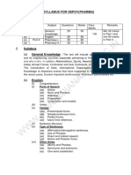 Syllabus For Sepoy (Pharma) Pattern: Parts of Speech