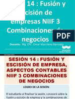 Sesión 14 Contabilidad Superior I (NIIF 3 Combinaciones de Negocio)