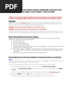 Instructions For Downloading Firmware Updates For Avic-F900bt - Avic-F90bt - Avic-F700bt - Avic-F7010bt