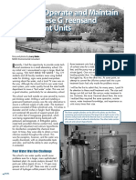 How To Oper Ate and Maintain Manganese G Reensand TR Eatment Units