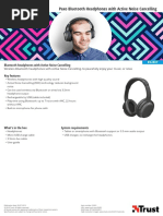 Bluetooth Headphones With Active Noise Cancelling Key Features