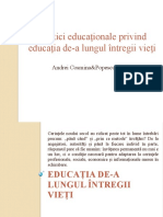 Politici Educaționale Privind Educația De-A Lungul Întregii Vieți