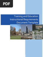 Te Instructional Requirements Document