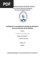 Entregable 16 Documentar Un Sistema de Seguridad y Salud Ocupacional de Una Empresa