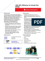 230-V, 900-W PFC With 98% Efficiency For Inverter-Fed Drives Reference Design