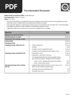 Fee Information Document