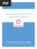 Manual para Ingreso A Plataforma Canvas (Funcionamiento 01F)