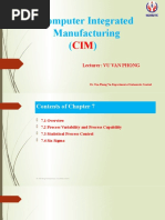 Computer Integrated Manufacturing : Lecturer: VU VAN PHONG