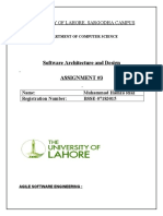 Software Architecture and Design Assignment #3: University of Lahore, Sargodha Campus