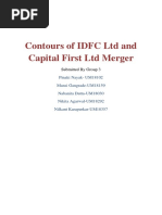 Contours of IDFC LTD and Capital First LTD Merger: Submitted by Group 3