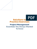 Solutions To Practice Exercises: Project Management