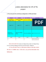 The Configration Attentation Point For LTE of TSL Projectv1.1