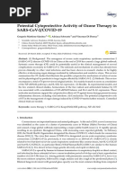 (2020) Potential Cytoprotective Activity of Ozone Therapy in SARS-CoV-2COVID-19