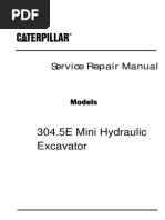 Caterpillar Cat 304.5E Mini Hydraulic Excavator (Prefix FXT) Service Repair Manual (FXT00001 and Up)