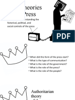 Four Theories of The Press: A Primer On Understanding The Historical, Political, and Social Controls of The Press