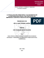 La Fiscalización Tributaria y Su Incidencia en