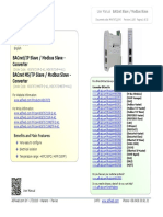 User Manual: Bacnet/Ip Slave / Modbus Slave - Converter Bacnet MS/TP Slave / Modbus Slave - Converter