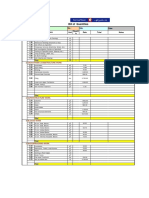 National Housing Loans: Bill of Quantities