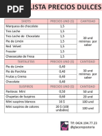 Lista de Precios 2018 $