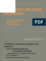 Positional Release Technique: Dr. Nistara S. Chawla Miap, CSTMT MPT Neurology