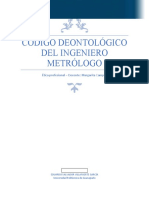 Código Deontológico Del Ingeniero Metrólogo