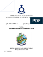 Minggu Dung Ari Hatutubu Ni Tuhan Jesus, 27 Desember 2020 (Batak)