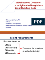 Design of Reinforced Concrete Structures Enlighten To Bangladesh National Building Code