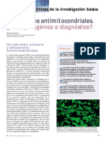 Anticuerpos Antimitocondriales.: ¿Valor Patogénico o Diagnóstico?