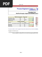 Calculation Tool Heat Flux Through A Single Wall KNOWING Skin Temperature of The Wall