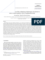 Numerical Simulation of The Combustion of Hydrogen-Air Mixture in Micro-Scaled Chambers. Part I Fundamental Study