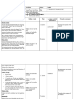 Lesson Plan Tenses