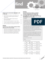 Open Mind Pre-Intermediate Unit 4 Skills Test