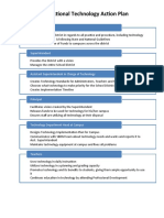 Action Plan For Instructional Tech