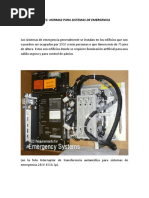 NEC, Normas para Sistemas de Emergencia