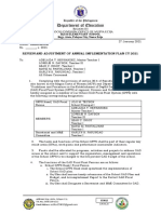 Review and Adjustment of Annual Implementation Plan Cy 2021