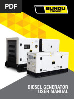 Diesel Generator User Manual: Www. Co - Za