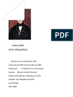 Ficha Bibliografica de Andres Bello.