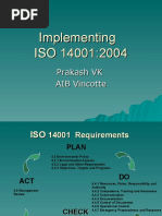 Implementing ISO 14001:2004