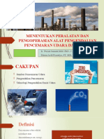 Menentukan Peralatan Dan Pengoperasian Alat Pengendalian Pencemaran Udara Dari Emisi