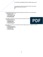 Cost of Quality & Accounting For Production Losses (Theories and Problems)