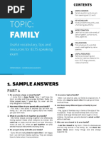 4 Family IELTS Speaking Topic PDF