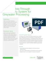 Foxboro Flow-Through Conductivity System For Greywater Processing