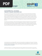 Mmpi-3 Sample Score Report With Comparison Group