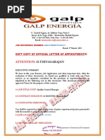 Galp Energia Appointment Letter