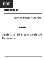 Caterpillar Cat 318B N Excavator (Prefix 7KZ) Service Repair Manual (7KZ00001 and Up)